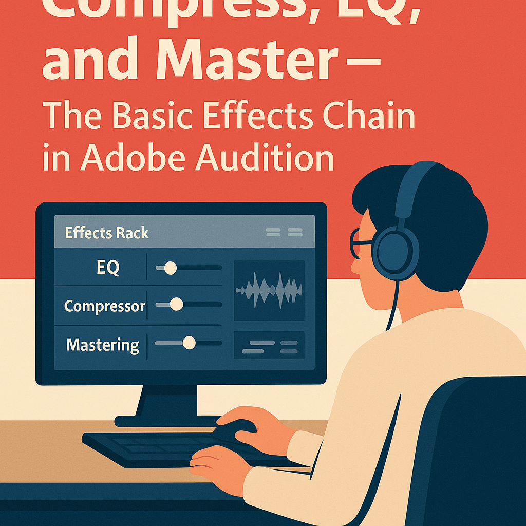 🎛️ Compress, EQ, and Master — The Basic Effects Chain in Adobe&nbsp;Audition