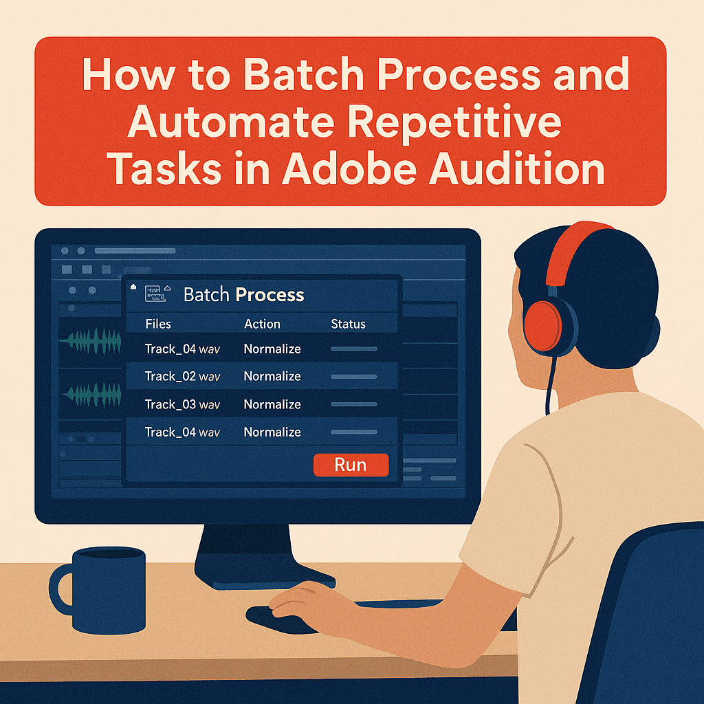 ⚙️ How to Batch Process and Automate Repetitive Tasks in Adobe&nbsp;Audition