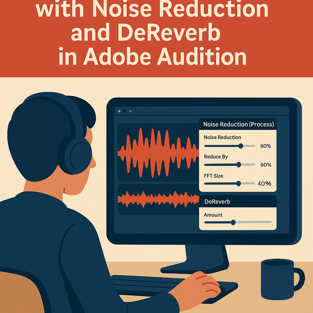 How to Clean Up Dialogue with Noise Reduction and DeReverb in Adobe Audition