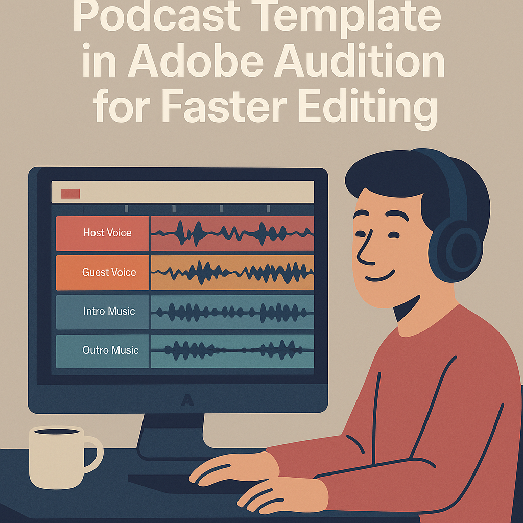 How to Create a Podcast Template in Adobe Audition for Faster Editing