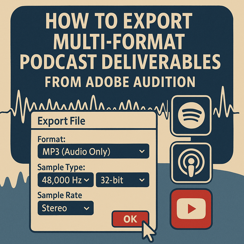 🎧 How to Export Multi-Format Podcast Deliverables from Adobe&nbsp;Audition