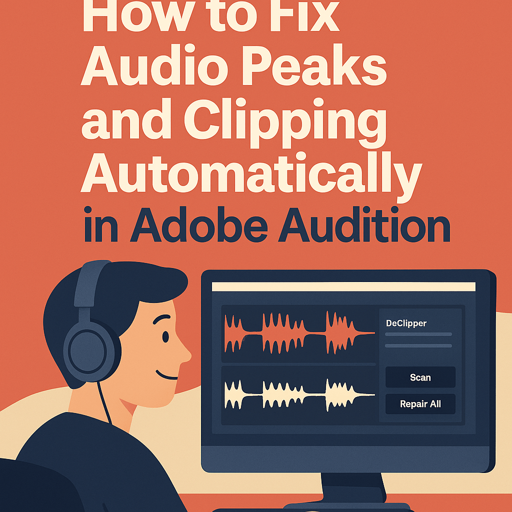 🎧 How to Fix Audio Peaks and Clipping Automatically in Adobe&nbsp;Audition