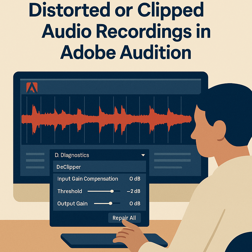 🎧 How to Repair Distorted or Clipped Audio Recordings in Adobe&nbsp;Audition