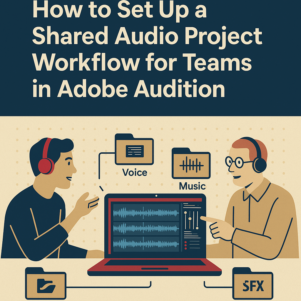 🎧 How to Set Up a Shared Audio Project Workflow for Teams in Adobe Audition